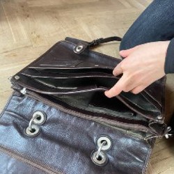 Сумка портфель кожаная - фото 4