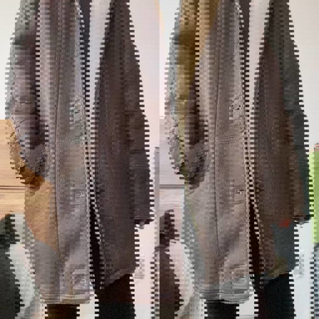 Кожаная дубленка