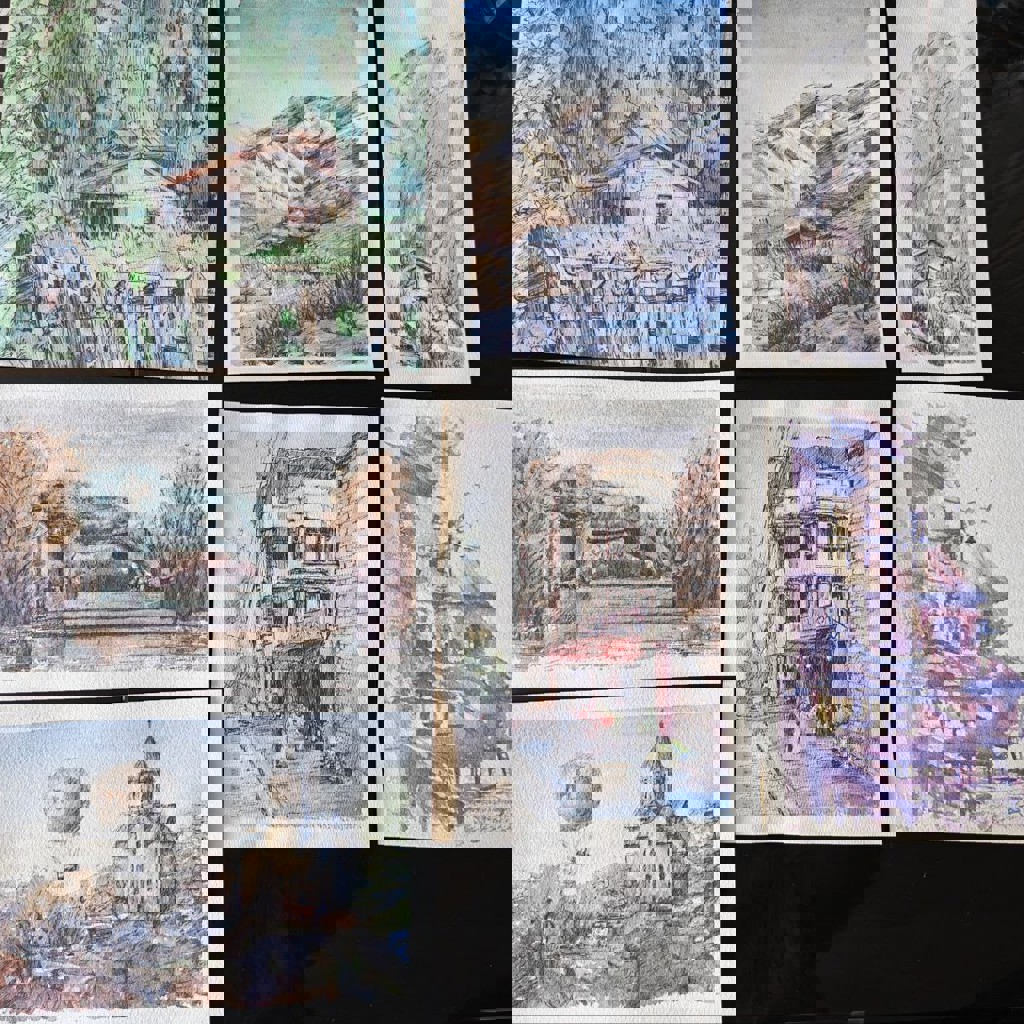 Акварели и акриловые работы