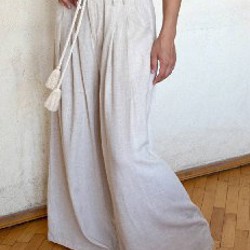 Штаны женские со льном - фото 4
