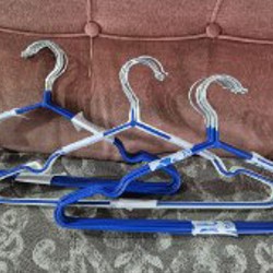 Вешалки прорезиненные синие - фото 1