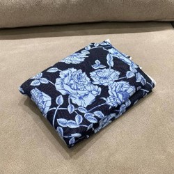 Футер с лайкрой, цветочный орнамент - фото 2