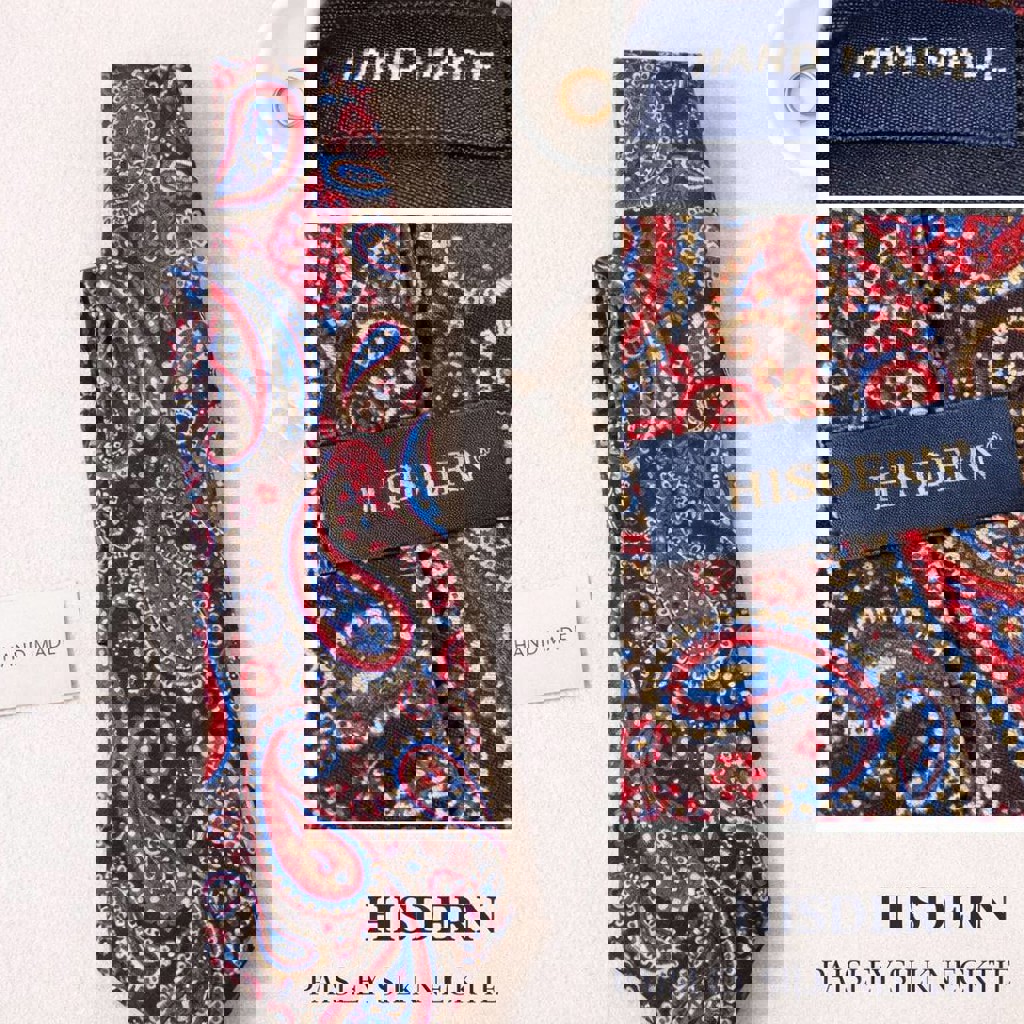 Галстук с пейсли-принтом