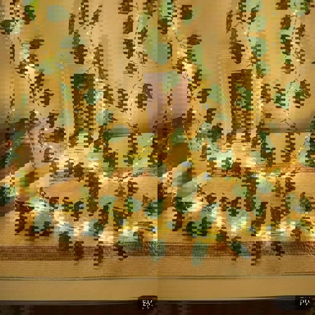 Искусственные листочки без гирлянды