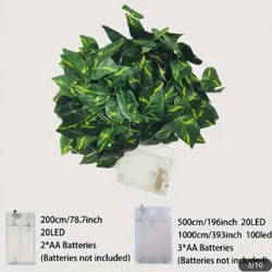 Искусственные листочки без гирлянды - фото 2