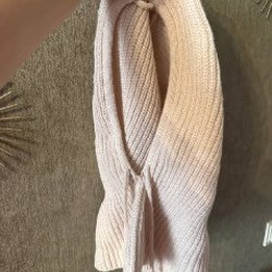 Шапка бежевая искусственный мех - фото 3