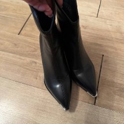 Сапожки черные код зам - фото 4