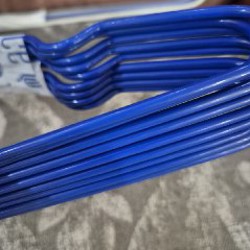 Вешалка прорезиненная синяя - фото 2