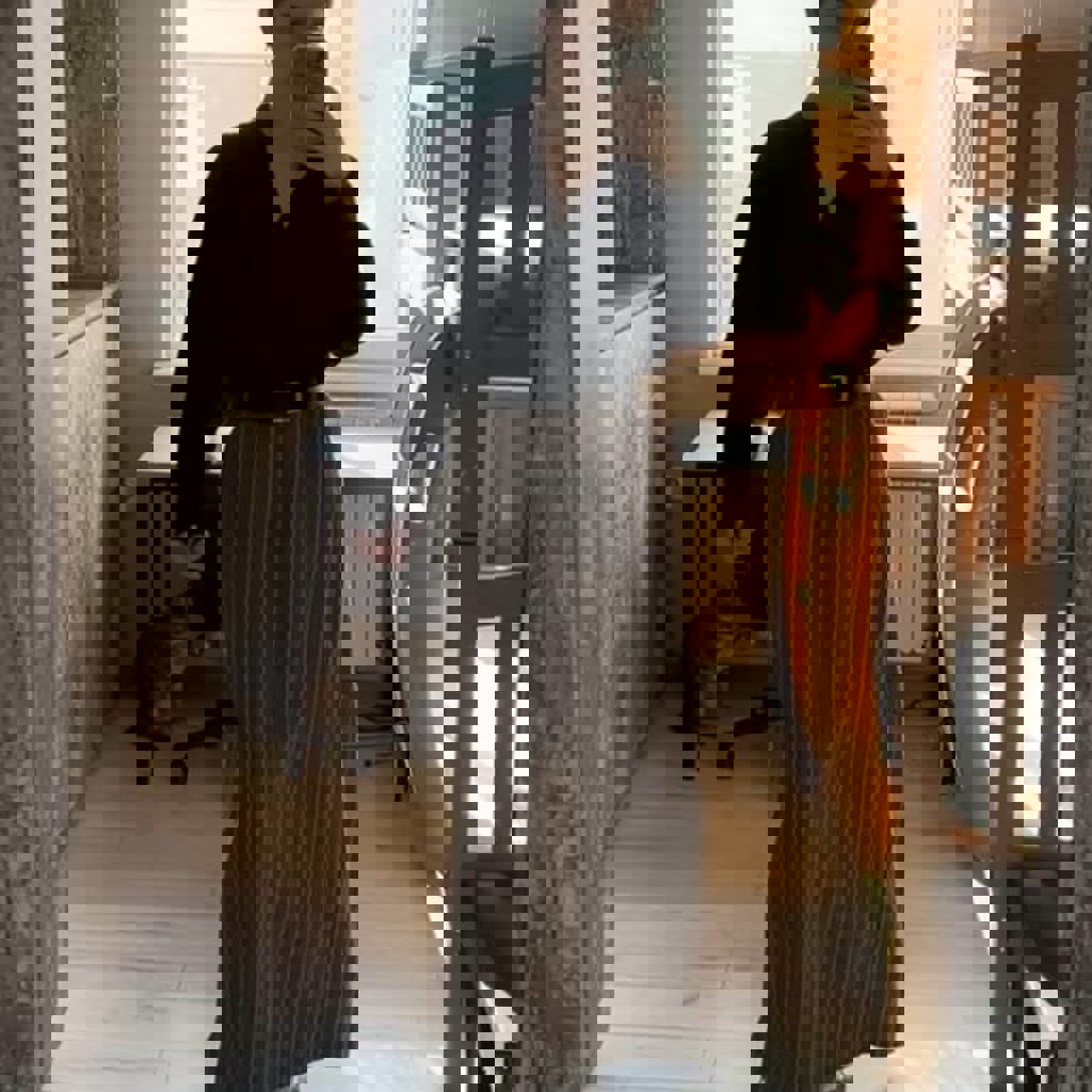 Юбка-карандаш в полоску