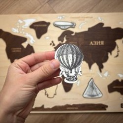 Деревянный пазл «карта мира» - фото 3