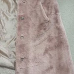 Шуба пыльно-розового цвета - фото 8