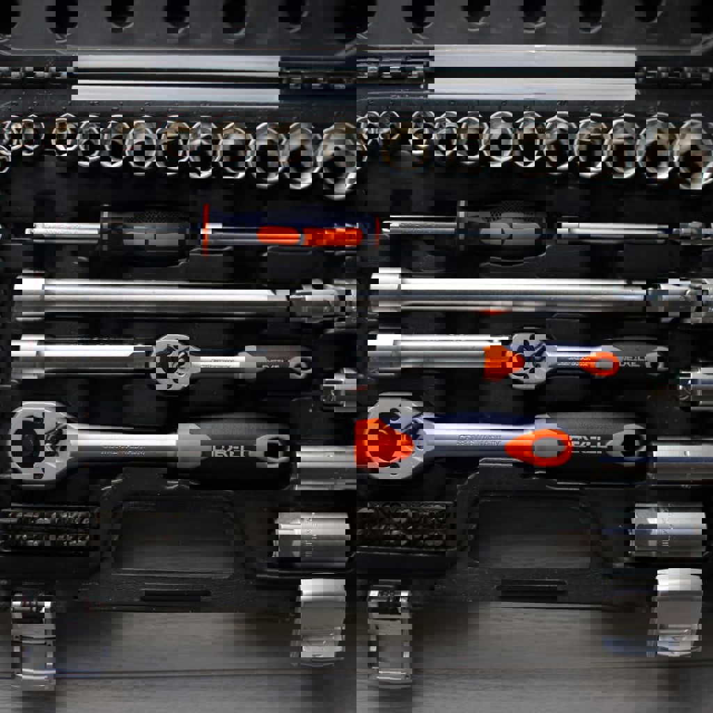 Набор накидных головок с трещотками