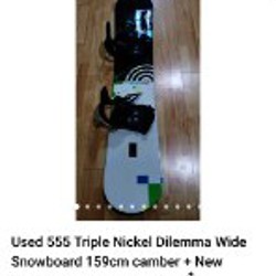Сноуборд Used 555 Triple Nickel Dilemma Wide - фото 3