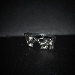 Кольцо в форме двух слоников - фото 2