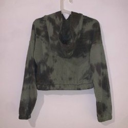 Укороченная толстовка из вельвета - фото 2