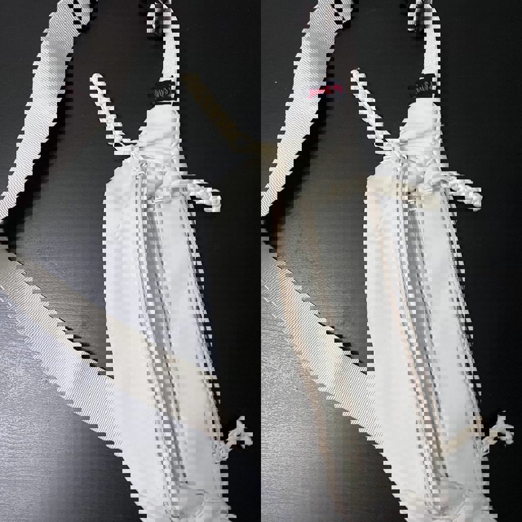 Сумка-банан белая