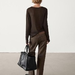 Коричневые джинсы Massimo Dutti - фото 5