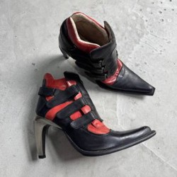 Винтажные New Rock на каблуке - фото 2