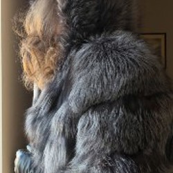 Натуральная шуба из чернобурки - фото 3