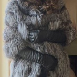 Натуральная шуба из чернобурки - фото 4