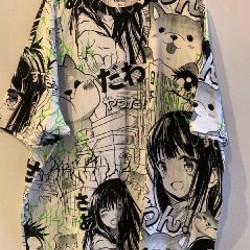 Большая зеленая футболка - фото 1