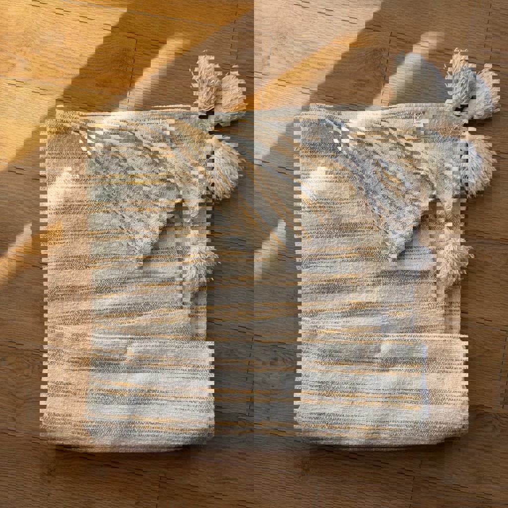 Покрывало с кисточками