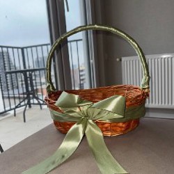 Плетёная декоративная корзина - фото 2