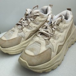 Кроссовки бежевые - фото 2