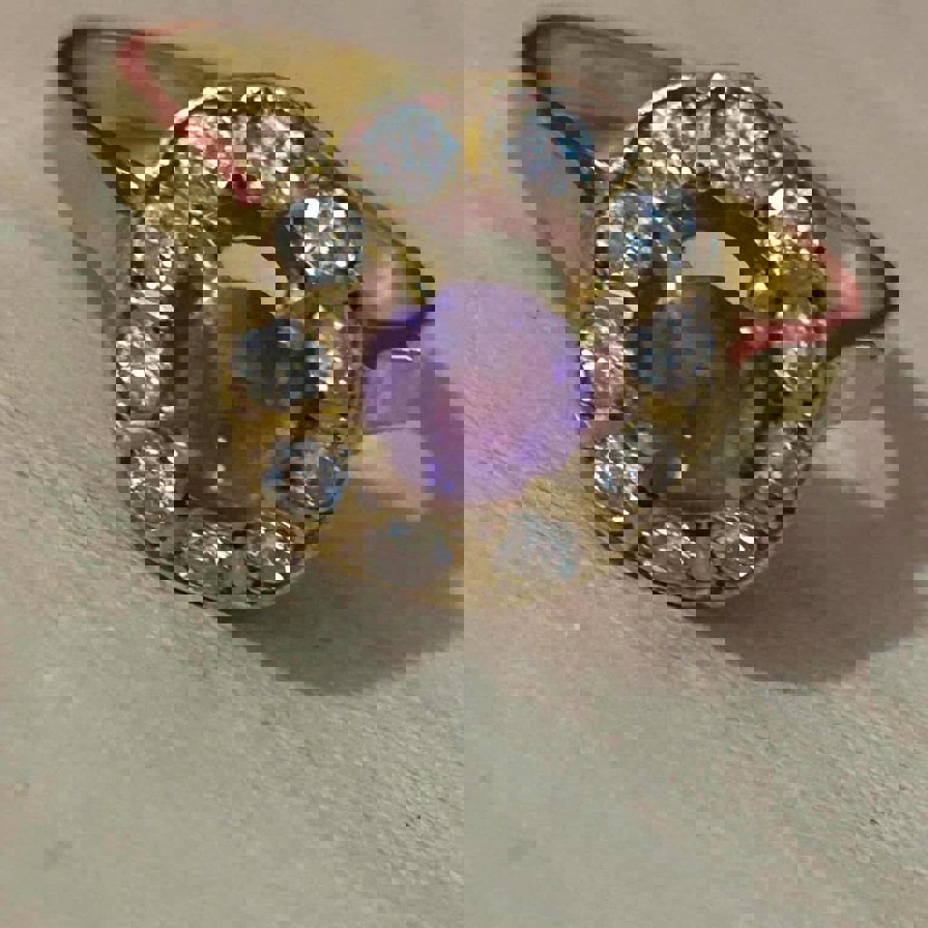 Старинное кольцо с бриллиантом