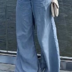 Джинсы клёш светлые летние - фото 3