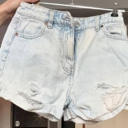 Джинсы клёш светлые летние - фото 4