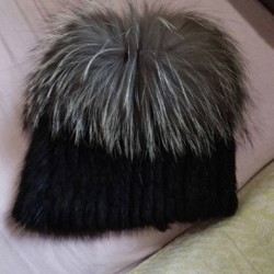 Шапка из меха чернобурки - фото 2