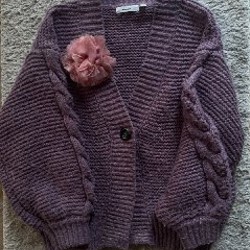 Вязаный дизайнерский кардиган - фото 3