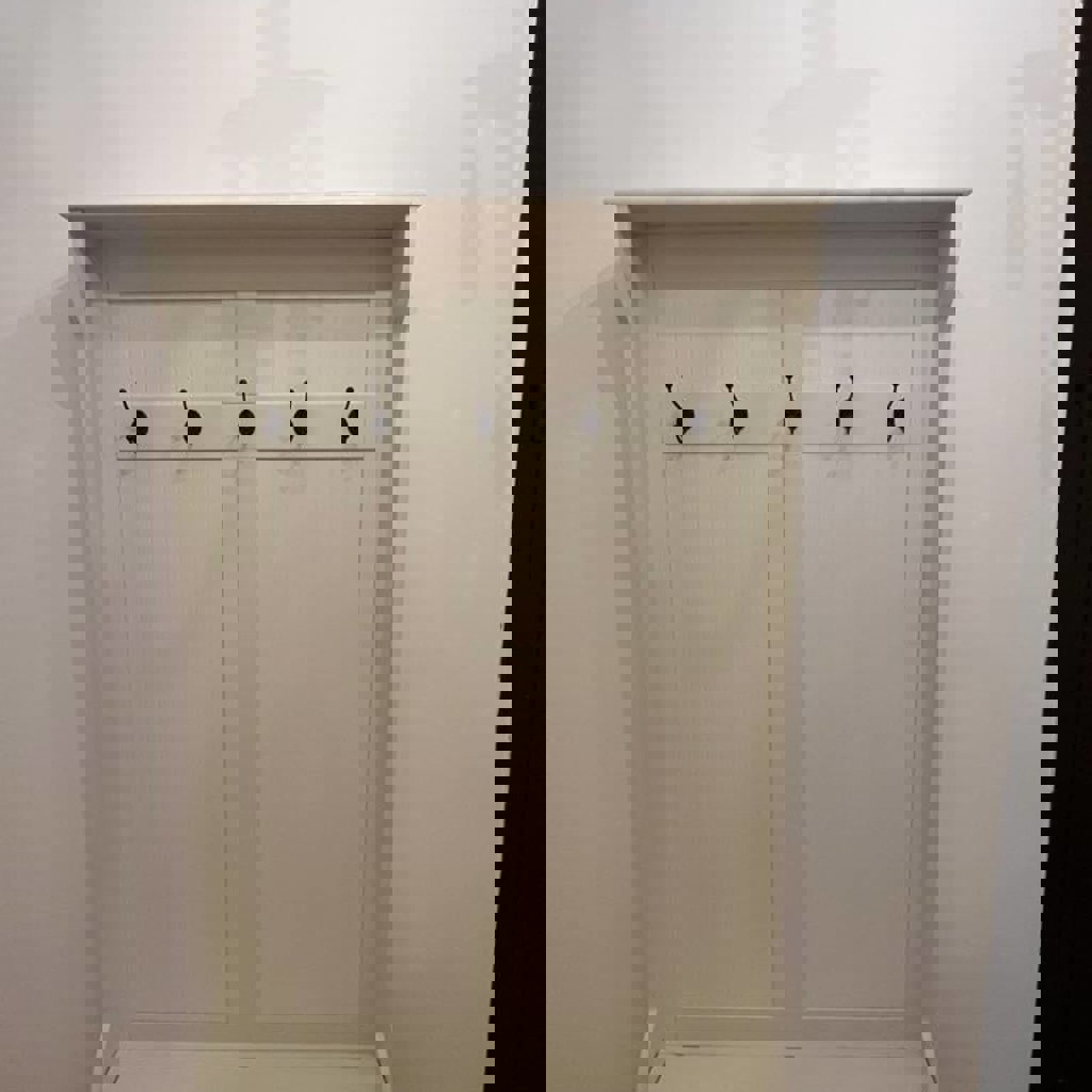 Вешалка для верхней одежды с тумбочкой