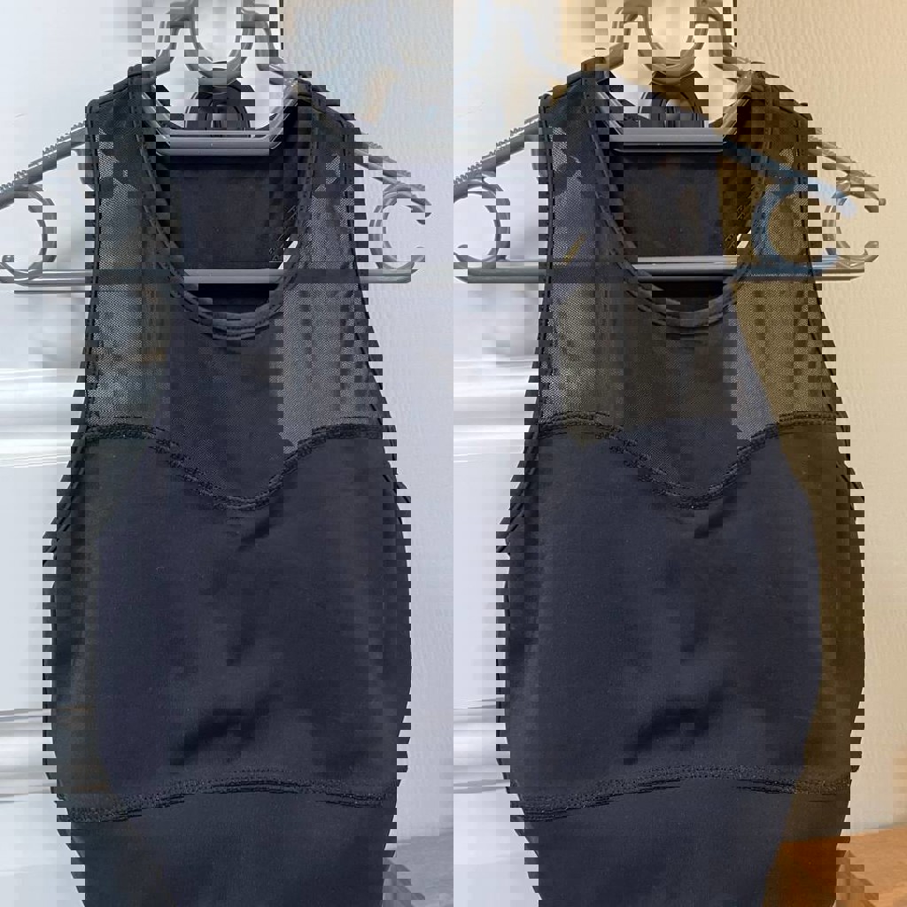 Черный спортивный с сеткой