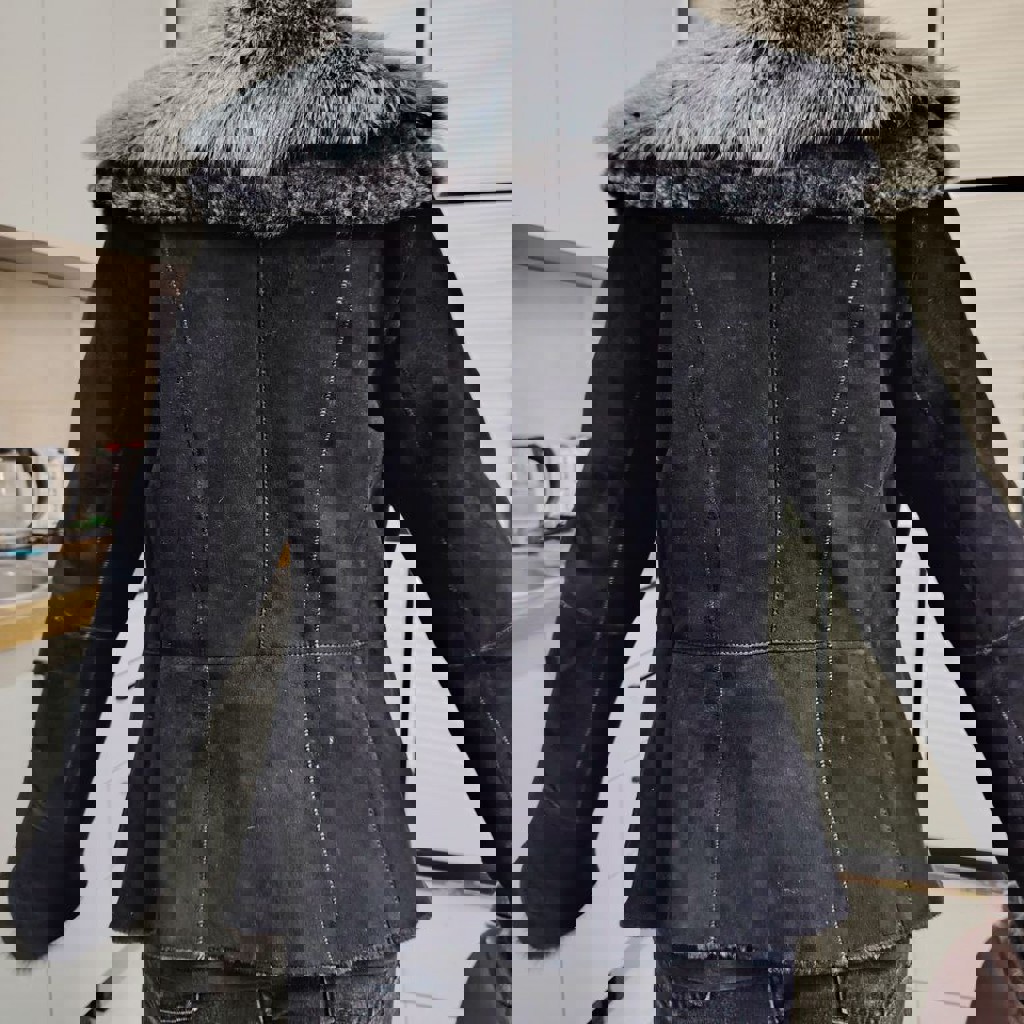 Натуральная дубленка с мехом