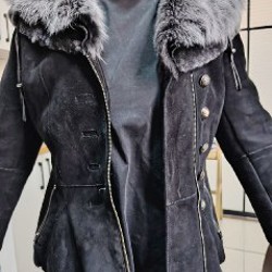 Натуральная дубленка с мехом - фото 2