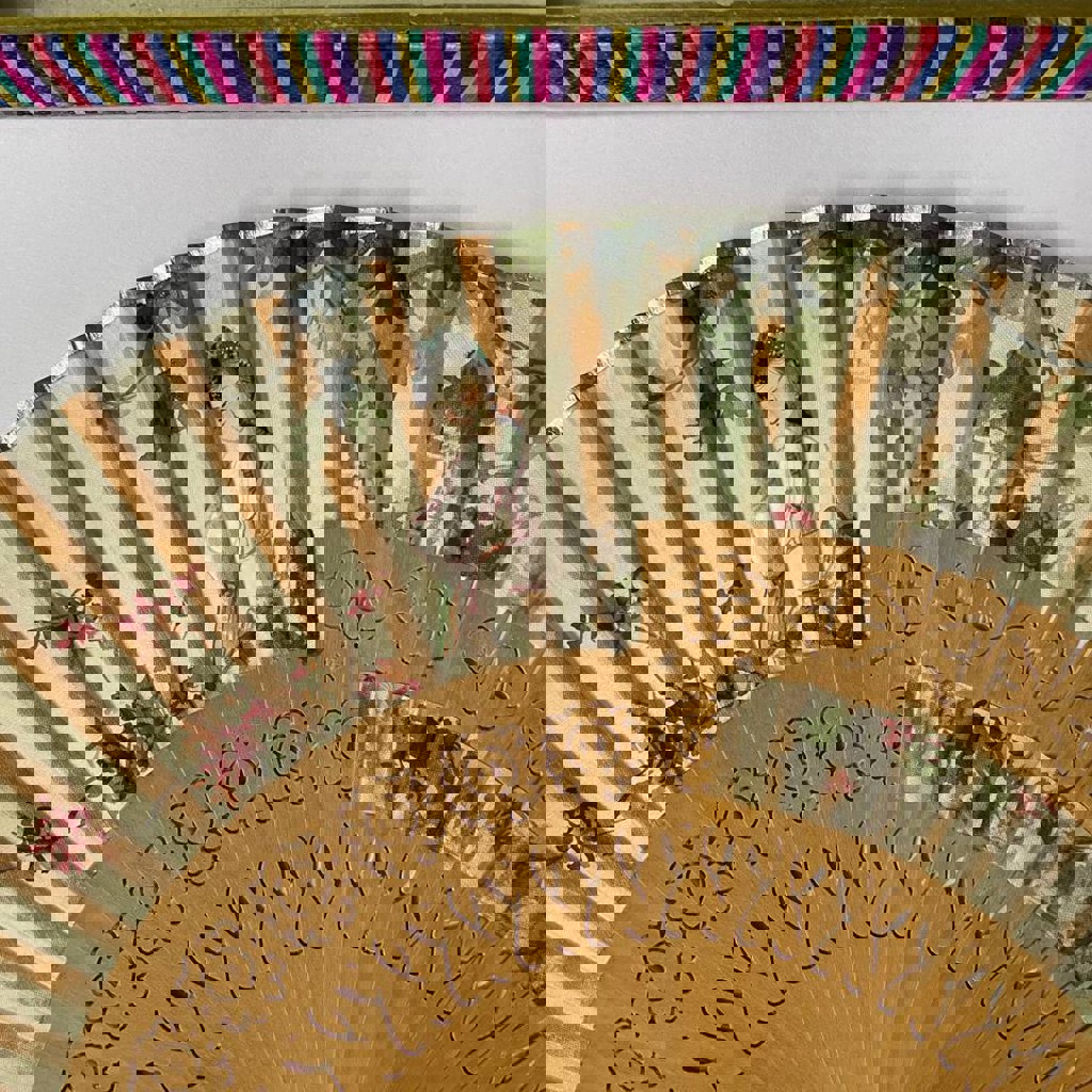 Японский винтажный веер