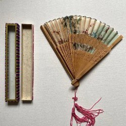 Японский винтажный веер - фото 2