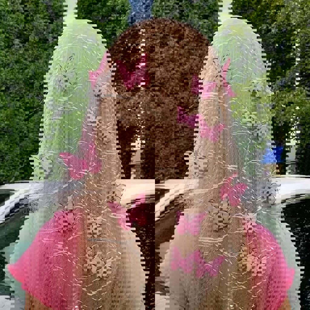 Обруч для девочек с бабочками