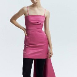 Белое платье-комбинация - фото 1