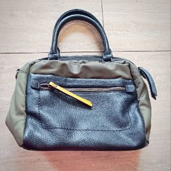 Женская сумка вязаная красная с серым - фото 9