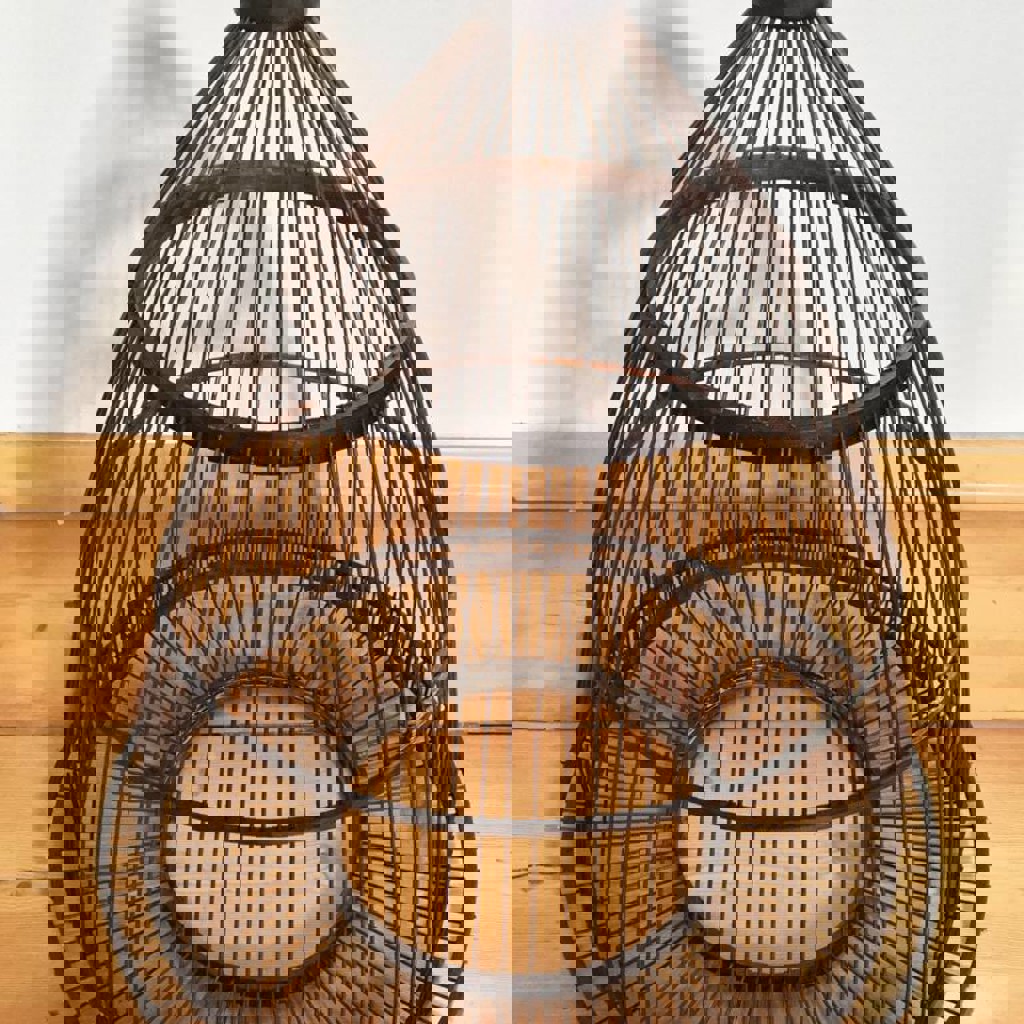 Большая бамбуковая декоративная клетка