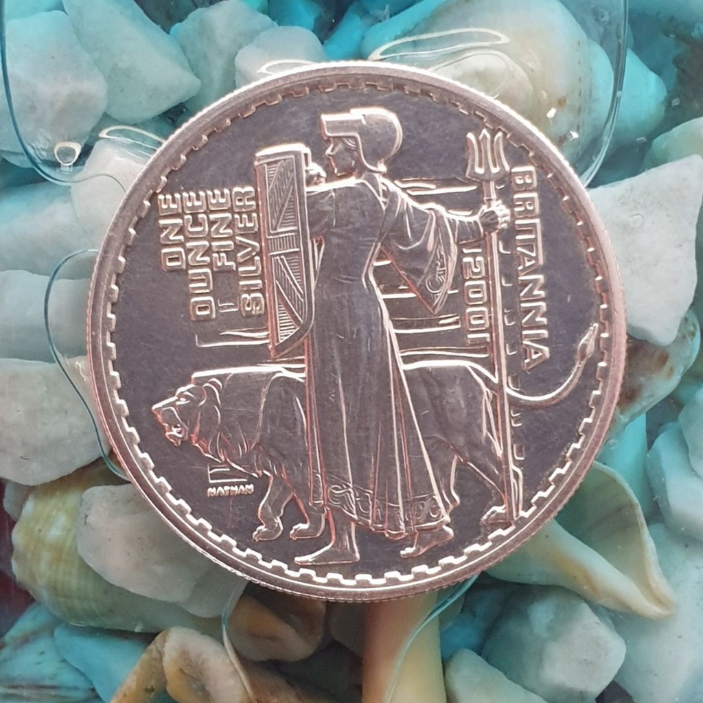 Монета 1 унция серебра «Британия»