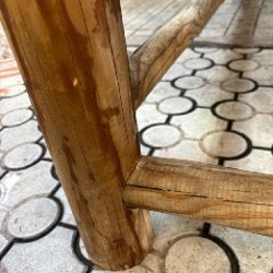 Деревянный стол ручной сборки на 8 человек - фото 2