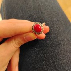 Серебряное кольцо с коралом - фото 3