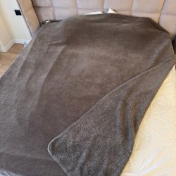 Плед коричневый - фото 1