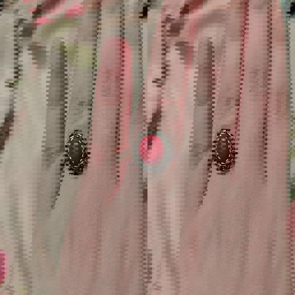 Серебряное кольцо с коралом