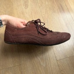 Замшевые кеды в стиле ретро - фото 2