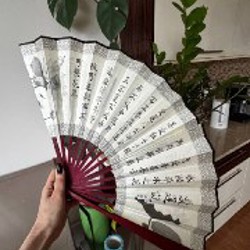 Складной блестящий веер - фото 1